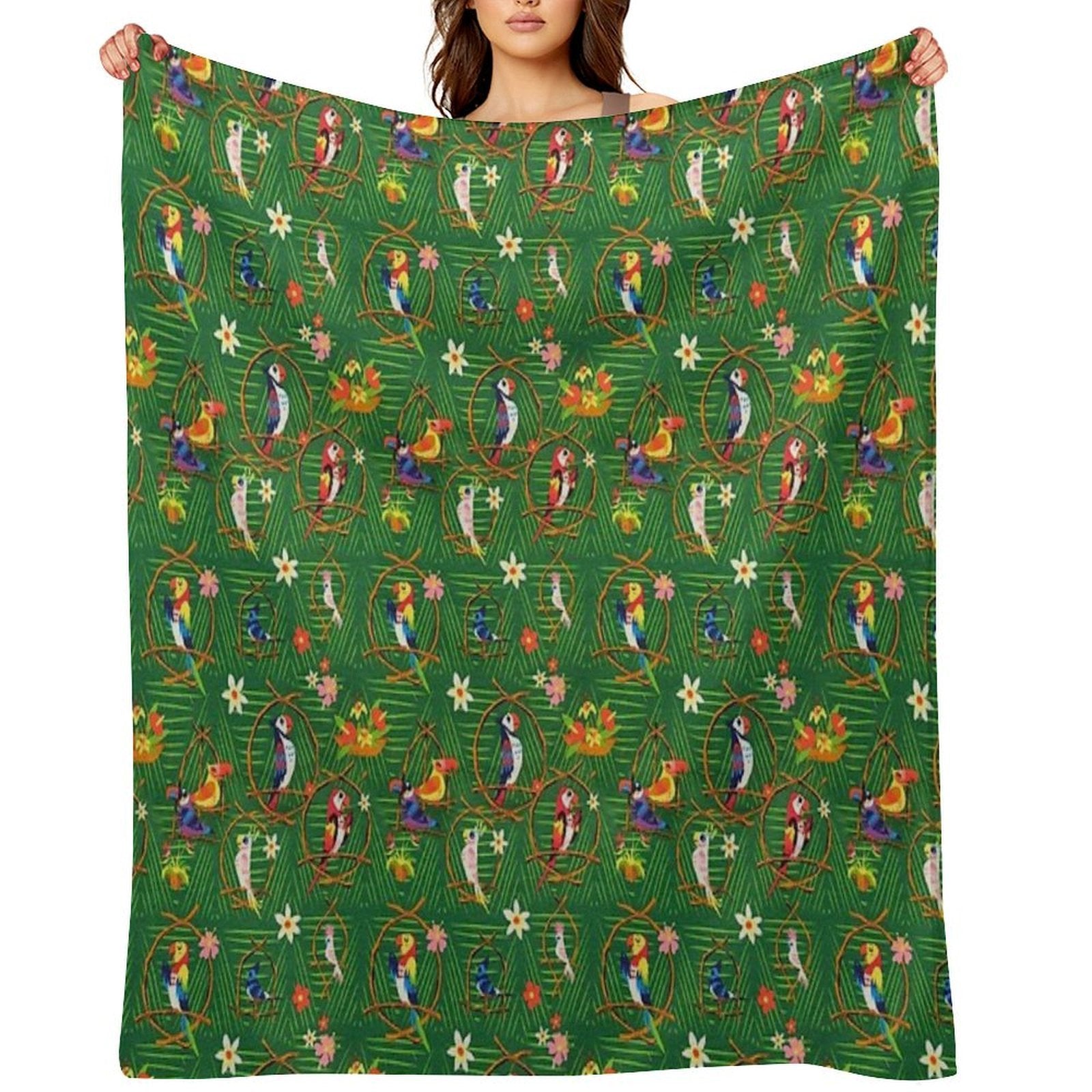 Enchanted Tiki Room Velvety-soft Throw Blanket