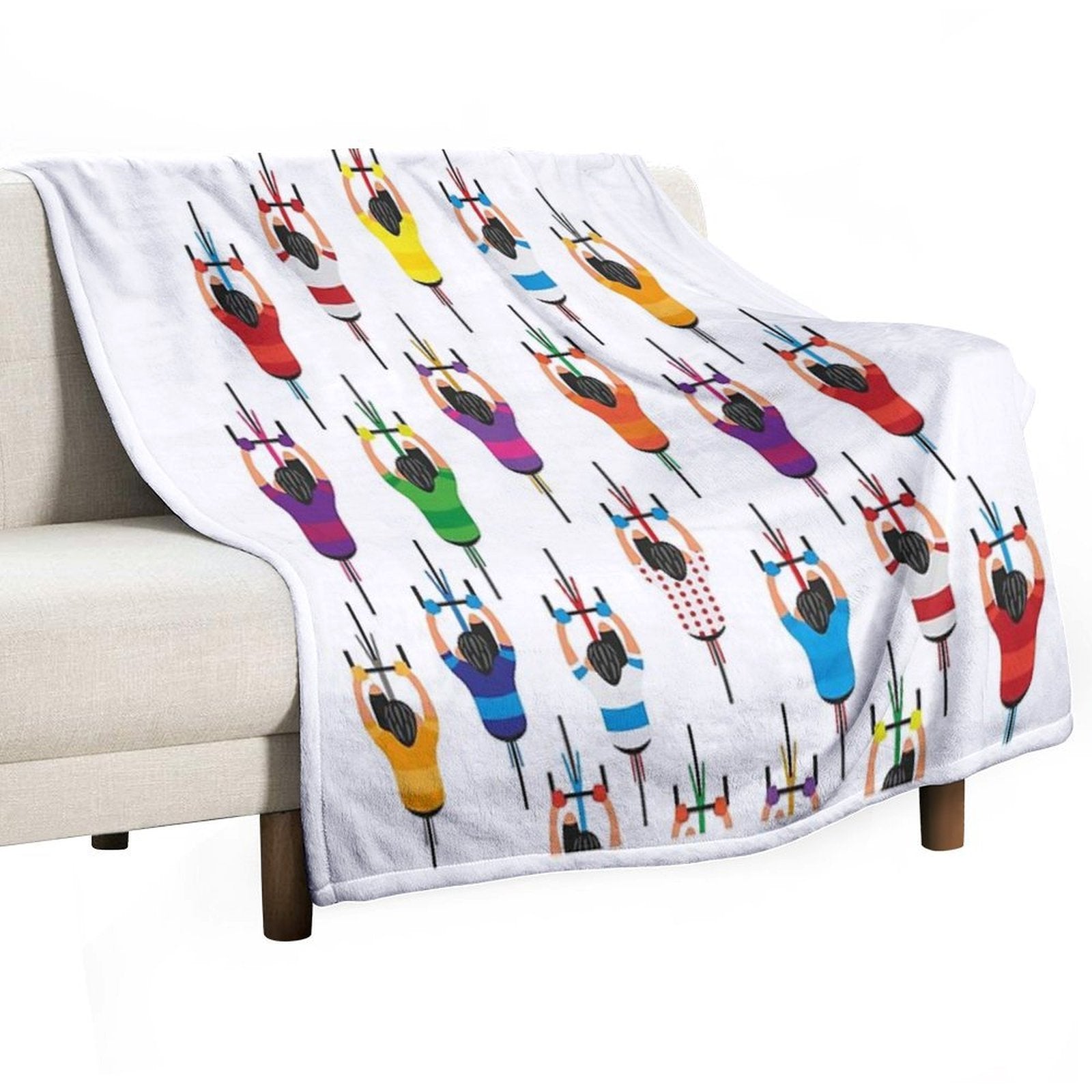 Cycling Squad Shrink-resistant Throw Blanket