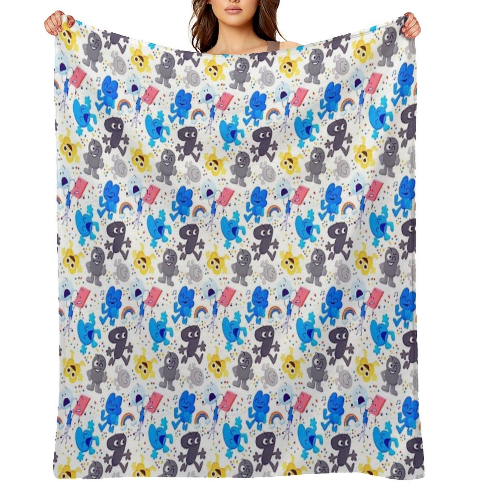 Bfdi Pattern Quick-dry Throw Blanket