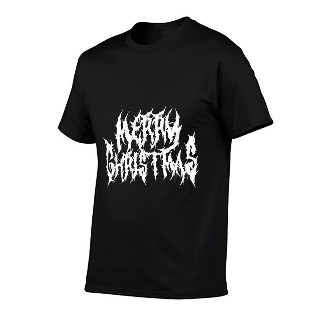 Merry Christmas. Death Metal, Black Metal, Funny Goth Xmas  Wrinkle-resistant T-Shirt