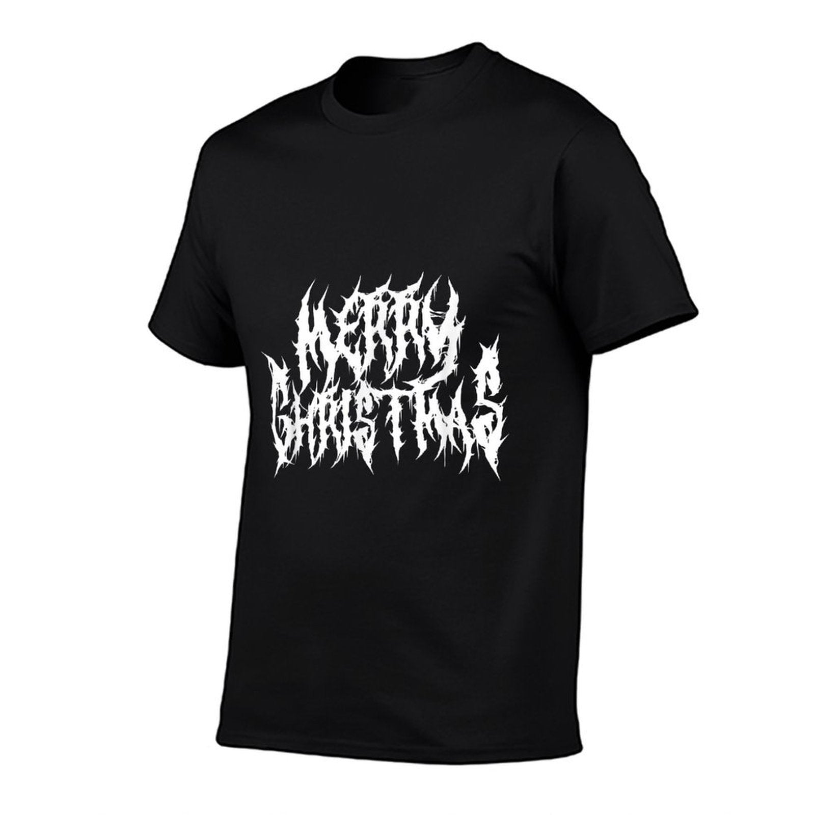 Merry Christmas. Death Metal, Black Metal, Funny Goth Xmas  Wrinkle-resistant T-Shirt
