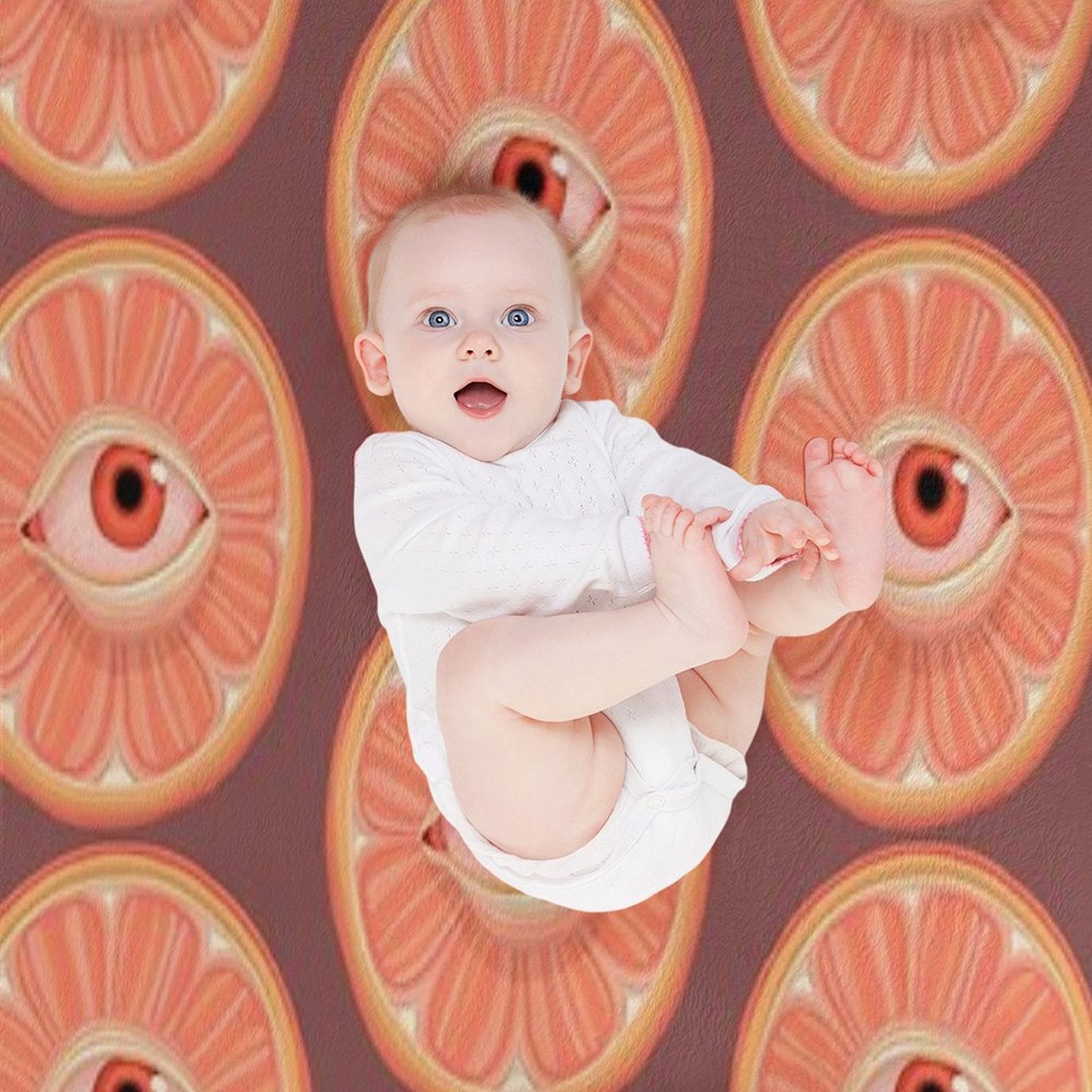 Seeing Orange Eco-conscious Throw Blanket