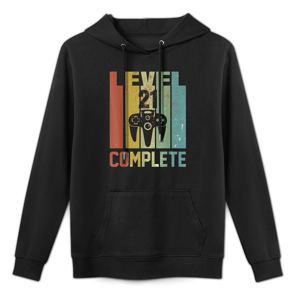 21st Birthday for Gamer 21 Years Old - Retro Birthday Customizable Surface Hoodie