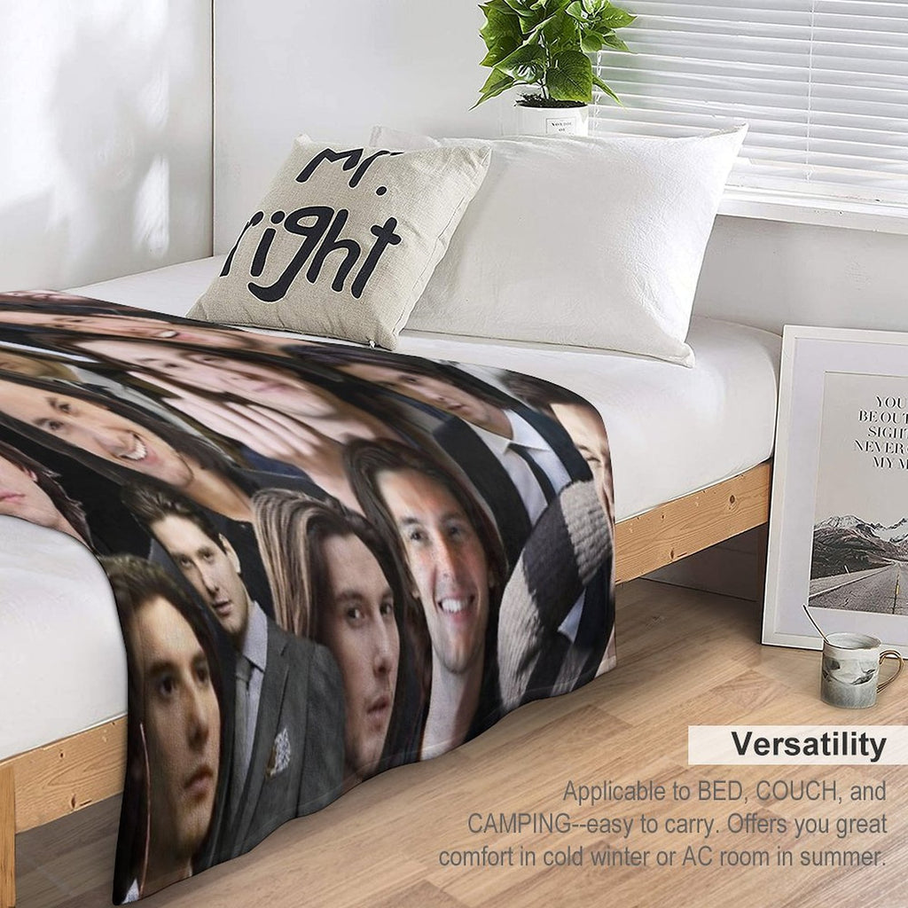Ben Barnes Machine-washable Throw Blanket
