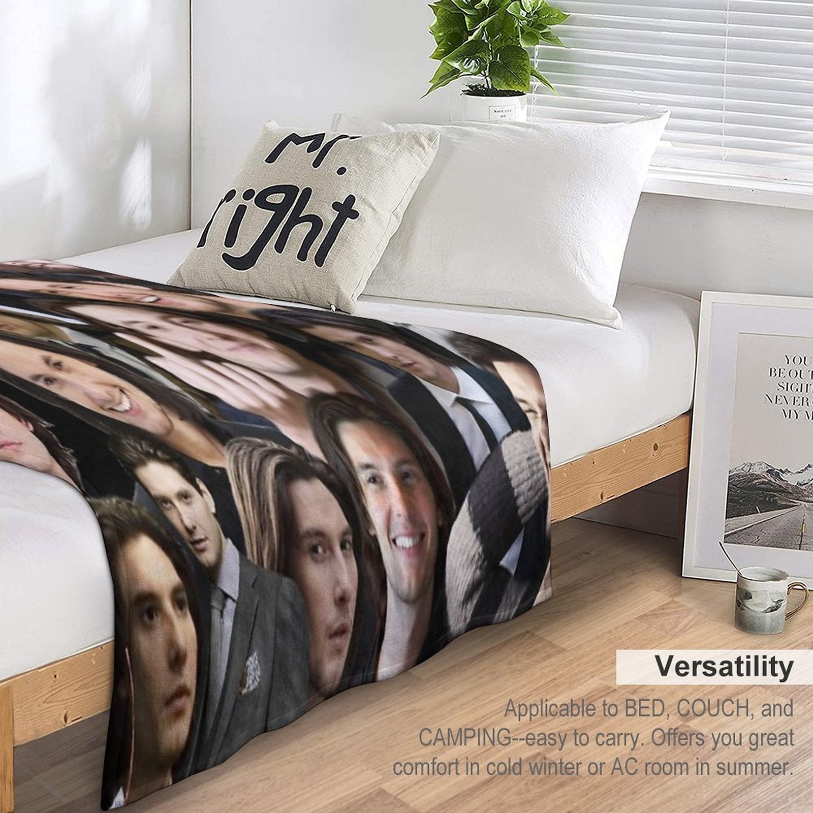 Ben Barnes Machine-washable Throw Blanket