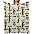 Lawrence Welk - Name - The Black Stencil Eco-conscious Throw Blanket