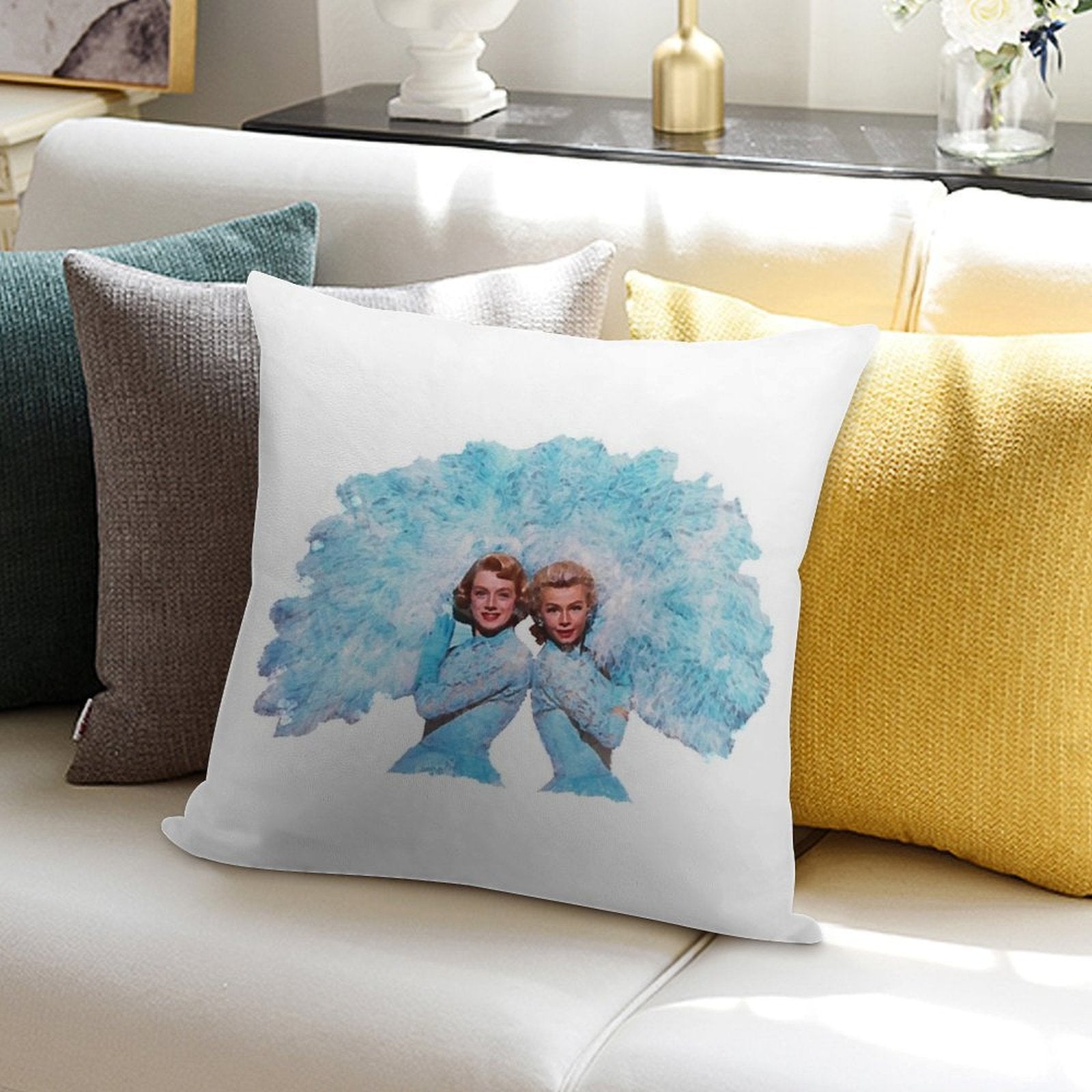 Sisters - Watercolor Soft Gift Ready Throw Pillow