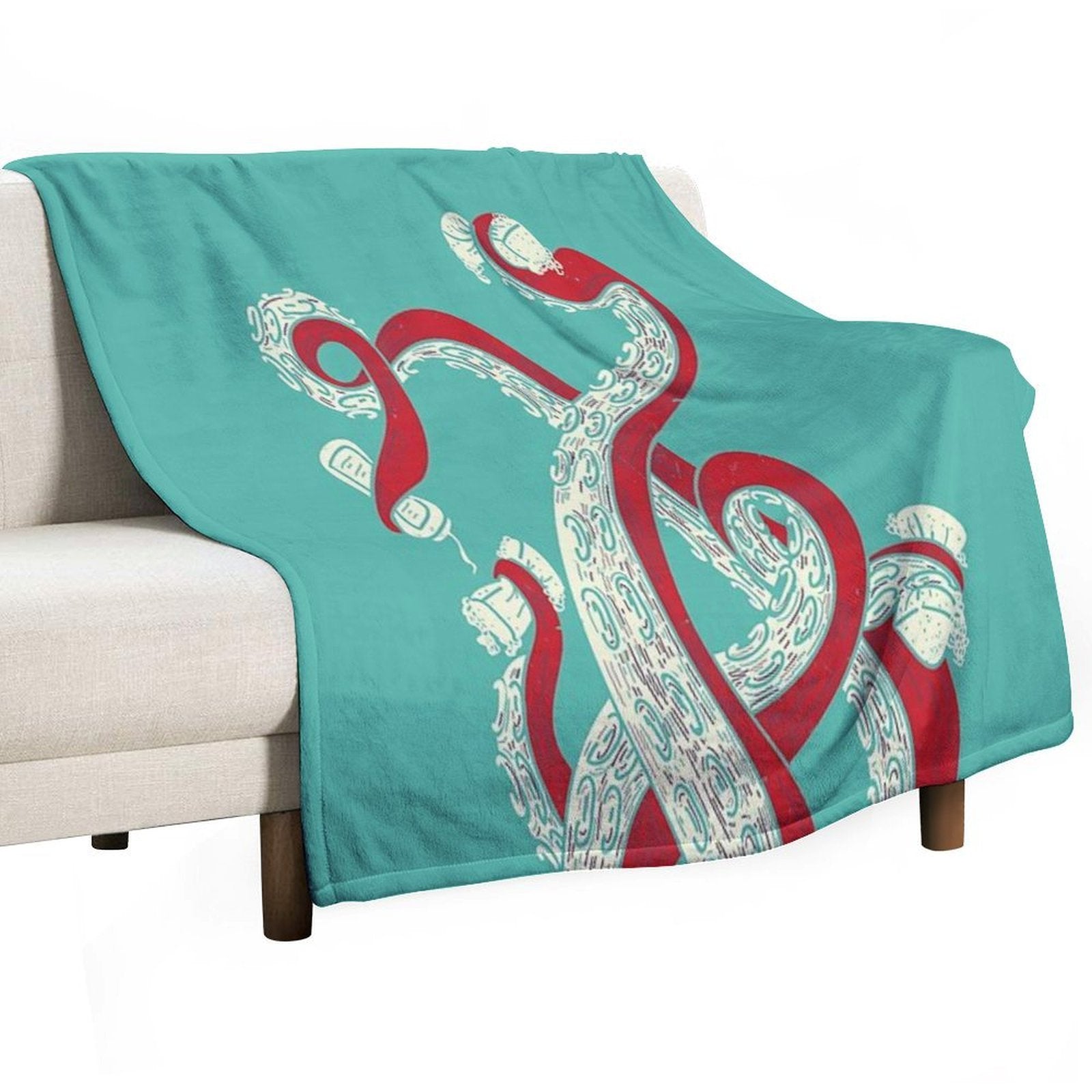Kraken Lightweight Throw Blanket