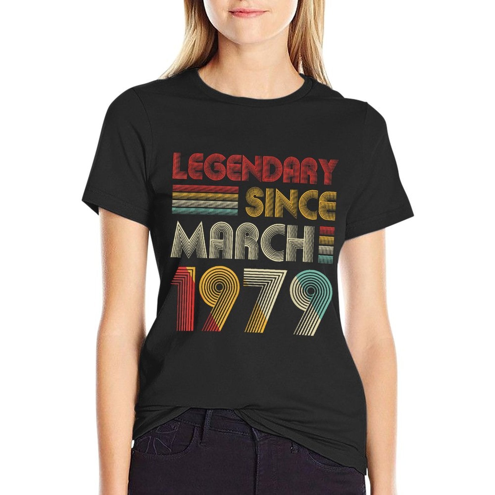 Legendary Since March 1979 T 40th Birthday Gift  Versatile T-Shirt