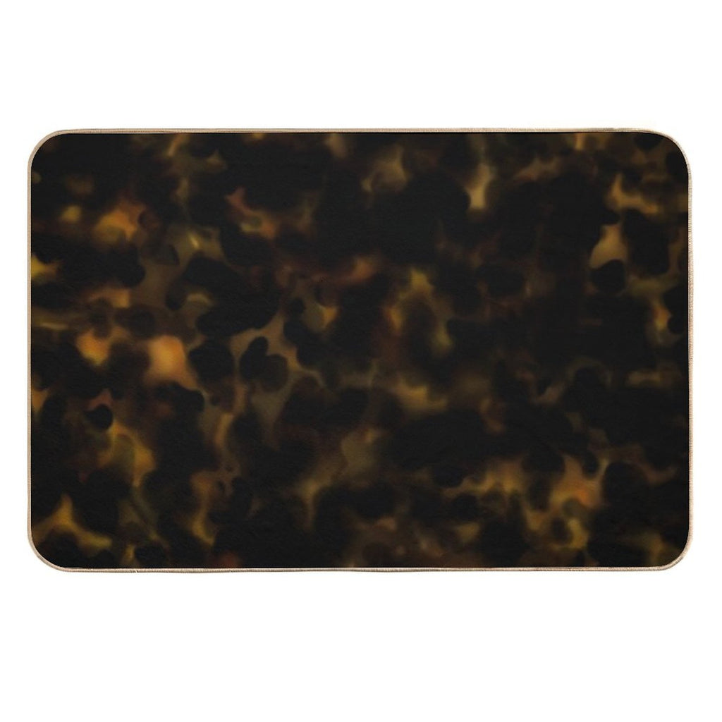 Tortoise Shell Classy Animal Pattern  Absorbent Bath Mat