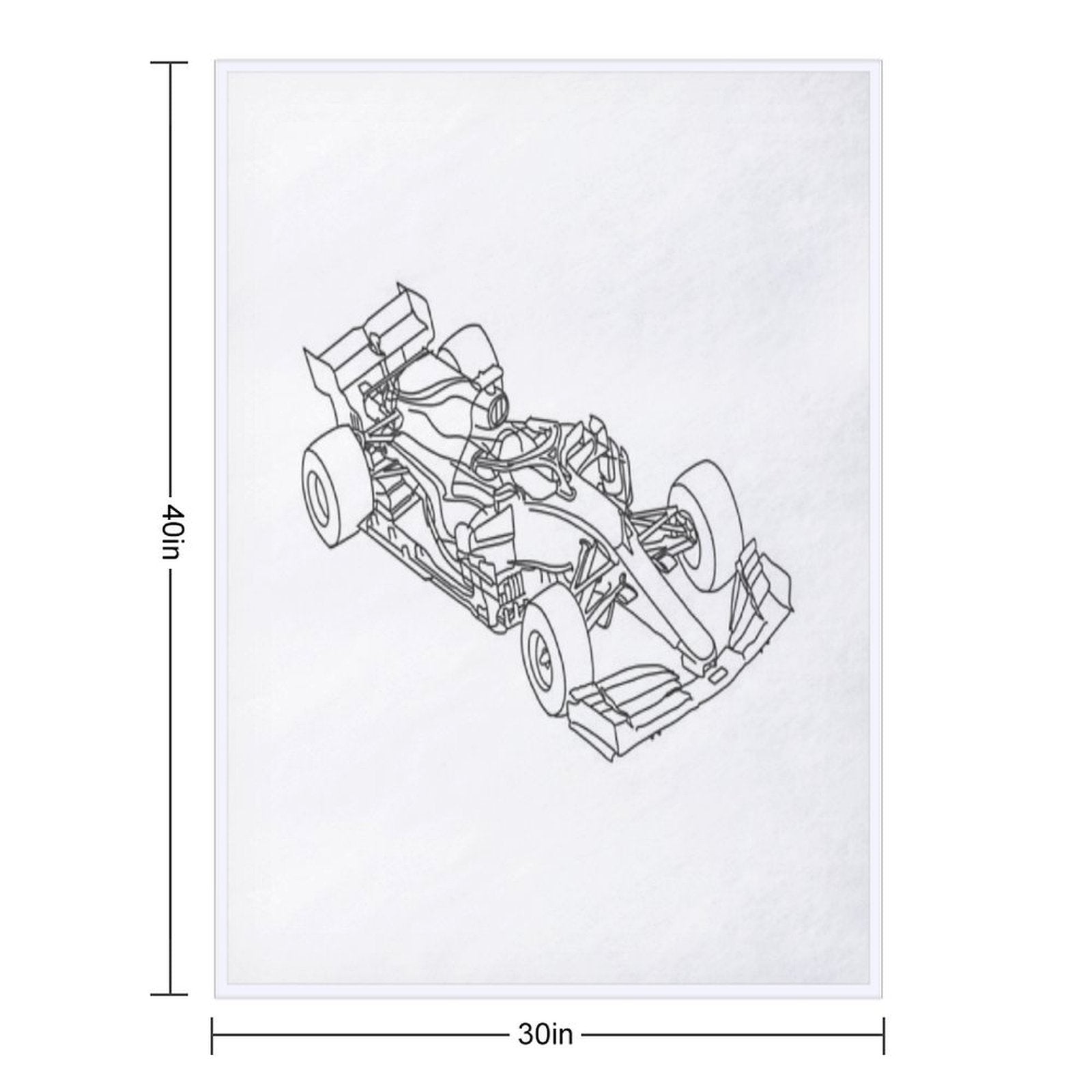 F1 Sketch Comfort Throw Blanket