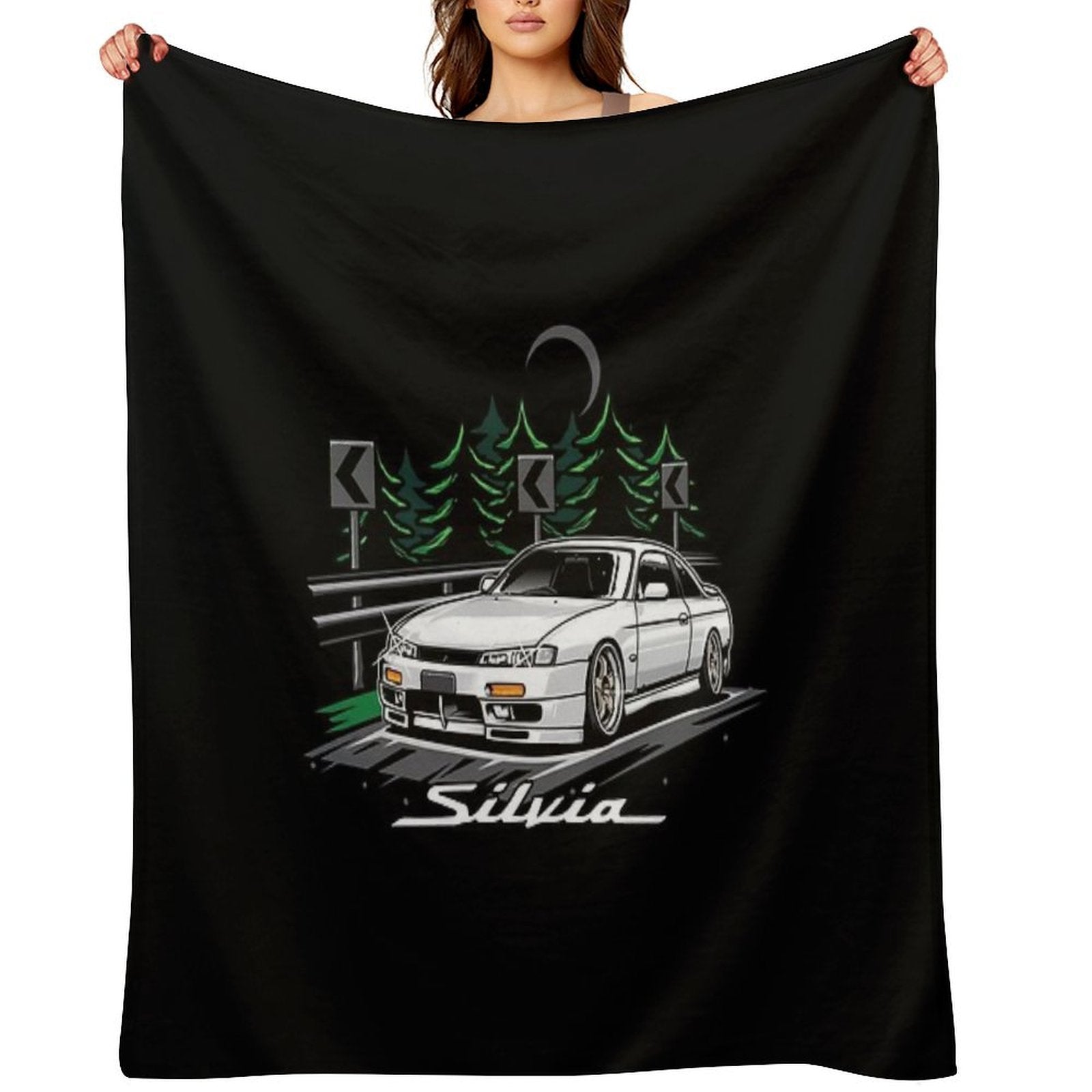 Silvia S14 Kouki Anti-pilling Throw Blanket