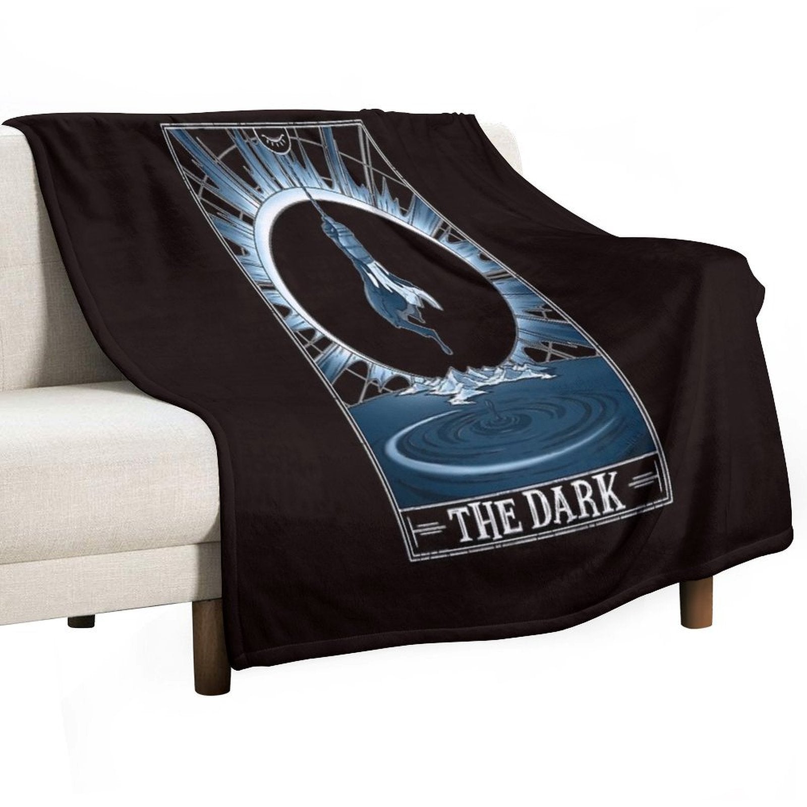 The Dark Tarotesque - (Dark) Easy Care Throw Blanket