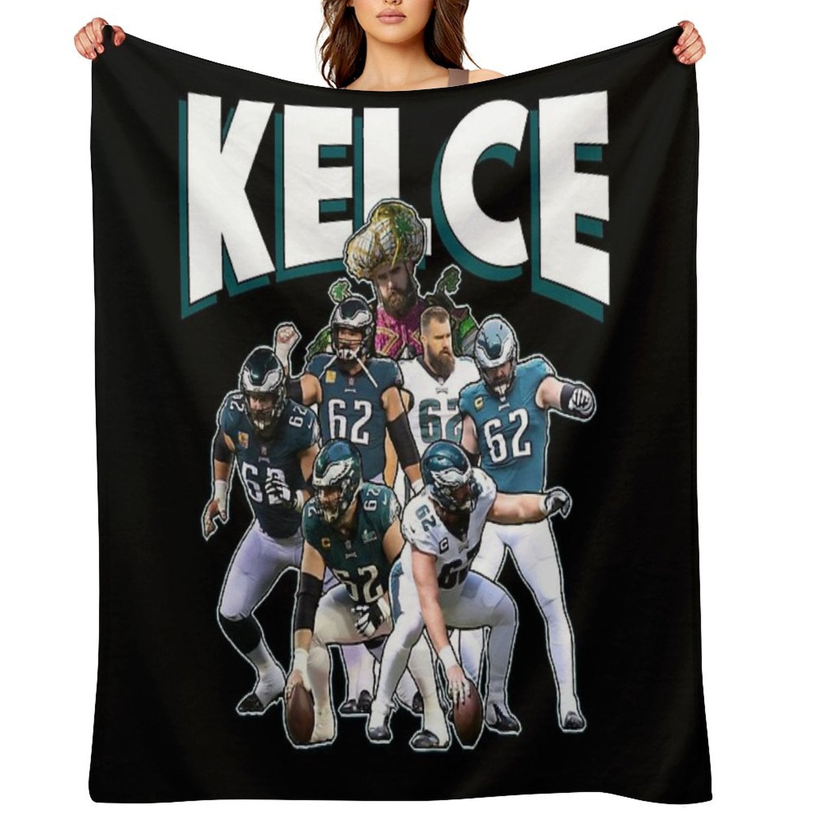 Jason Kelce Eagles All-season Throw Blanket