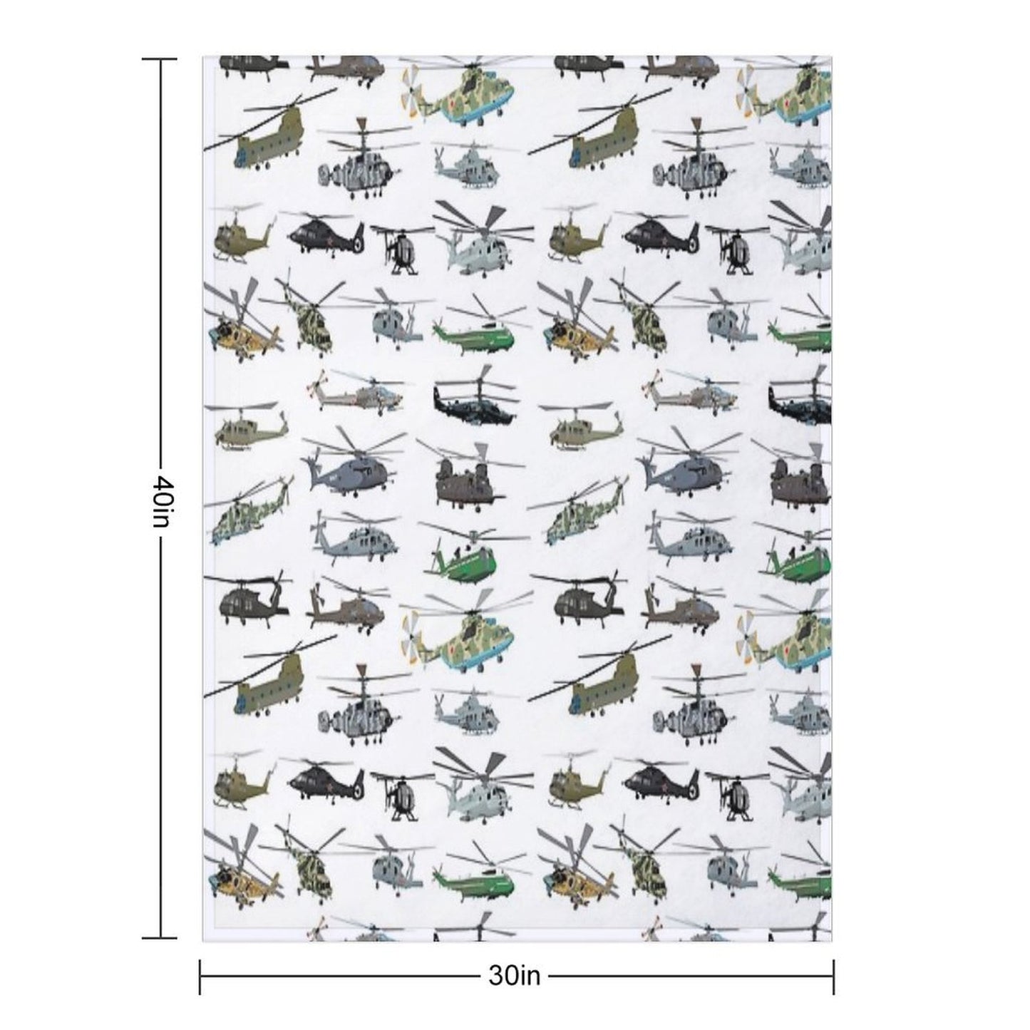 Modern Military Helicopters Wrinkle-free Throw Blanket