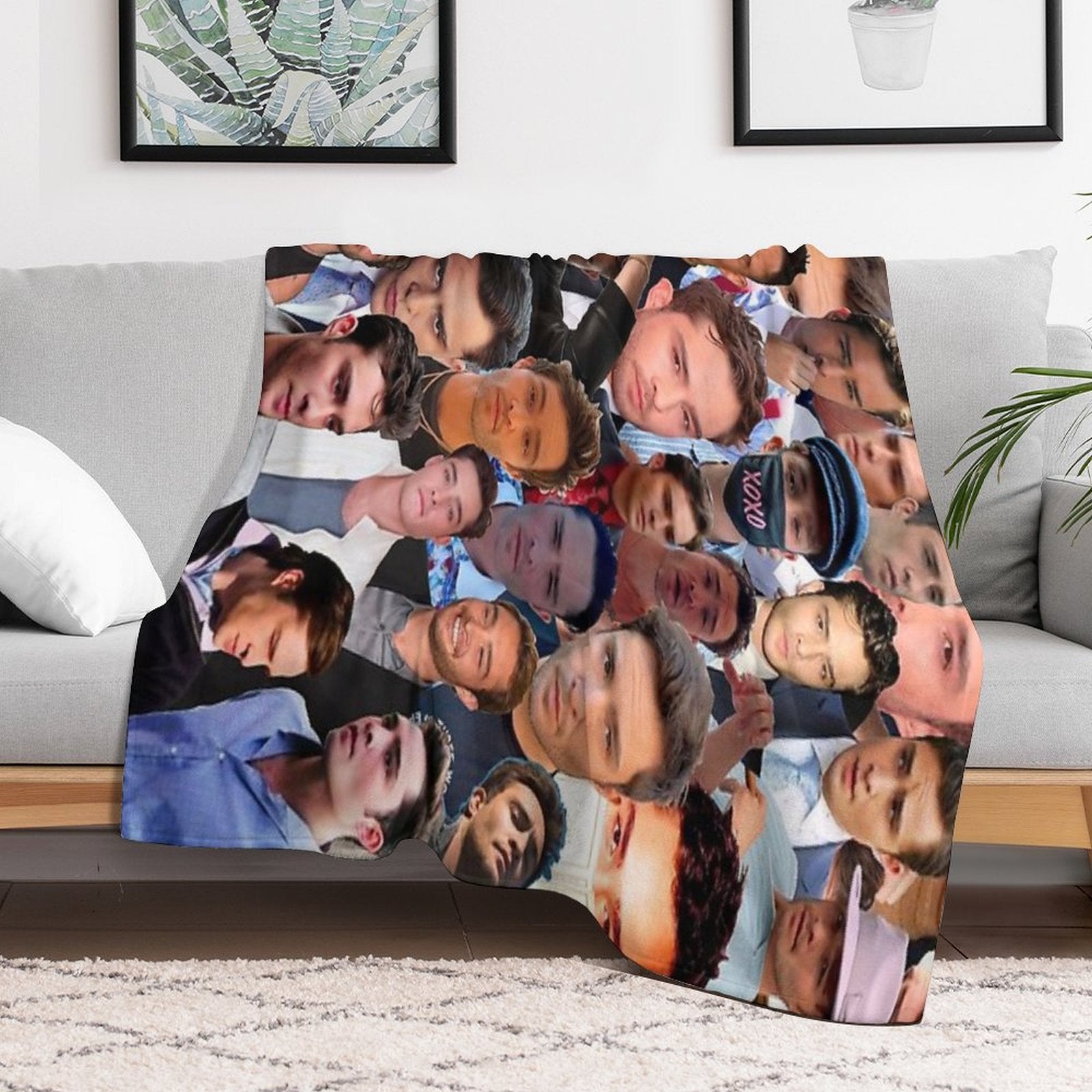 Ed Westwick Photo Collage Durable Throw Blanket