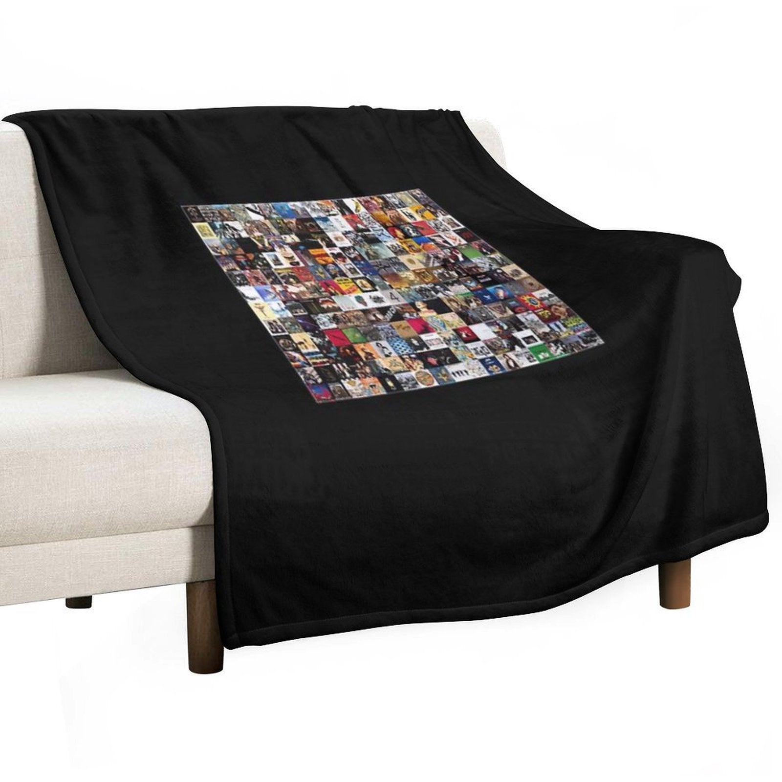 Greatest Rock Albums of All Time Classic T-Shirt Sustainable Throw Blanket