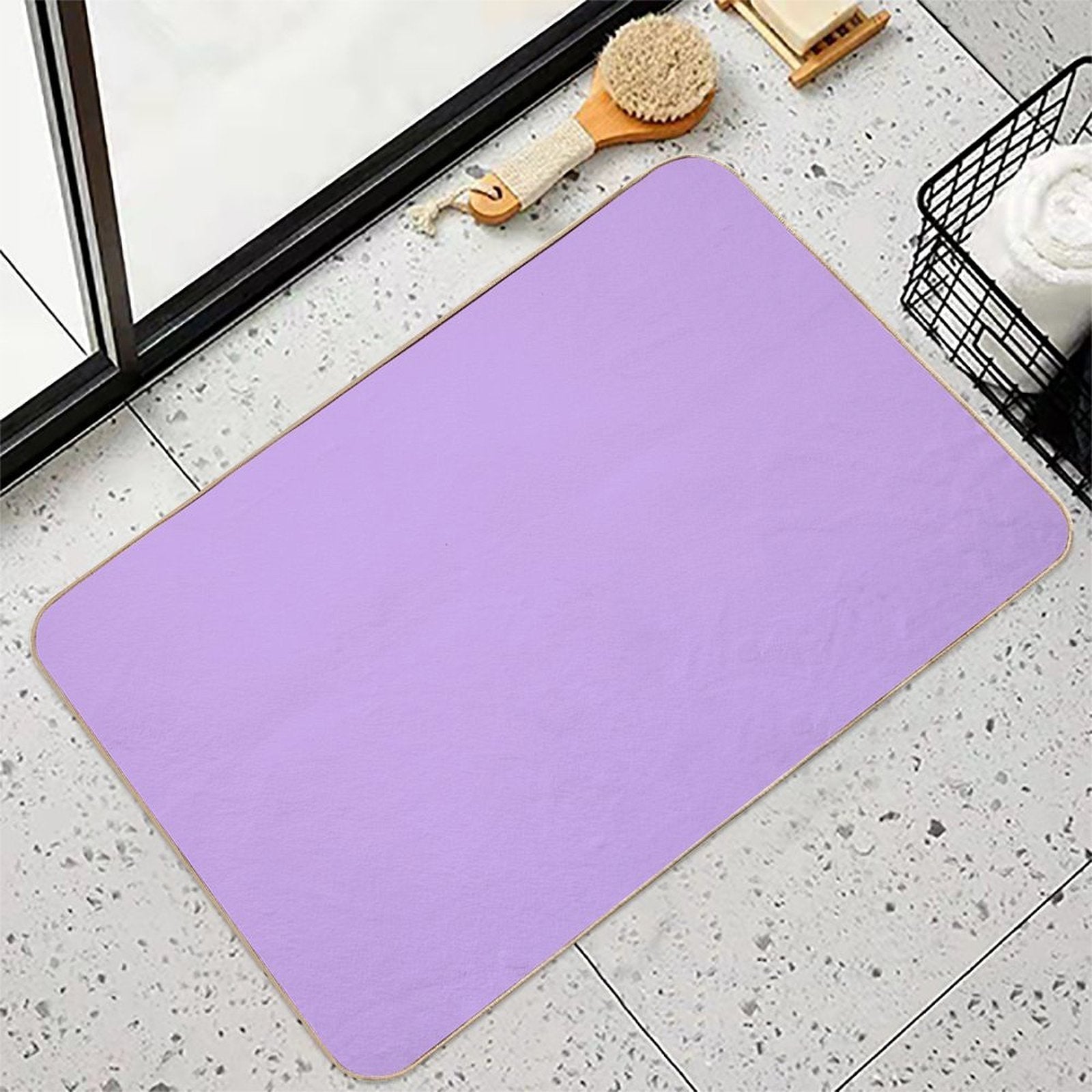 Lilac  Dirt-Trapping Bath Mat