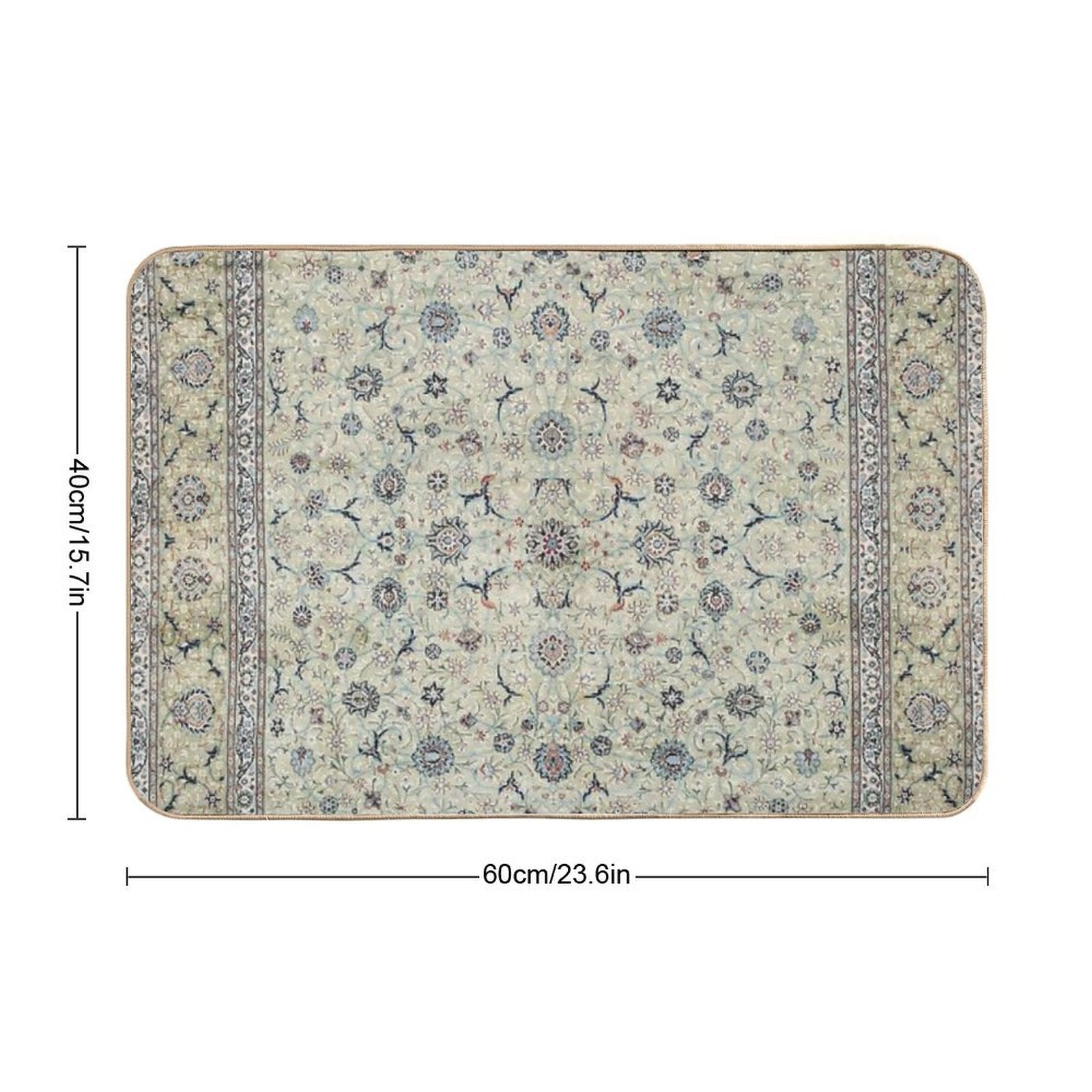 Kashan Isfahan Persian Carpet Print  Anti-Trip Bath Mat