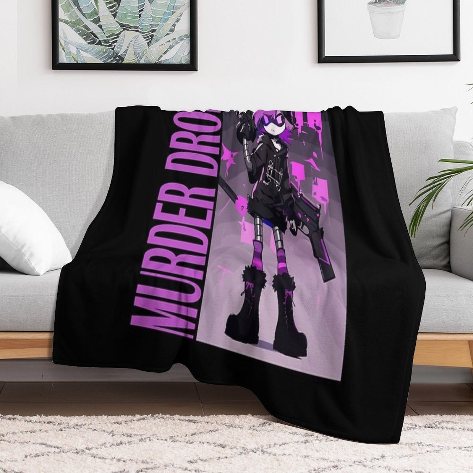 Murder Drones Durable Throw Blanket