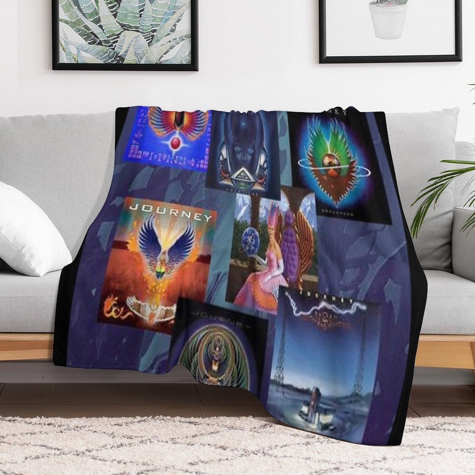 Collage Album Cover Quick-dry Throw Blanket