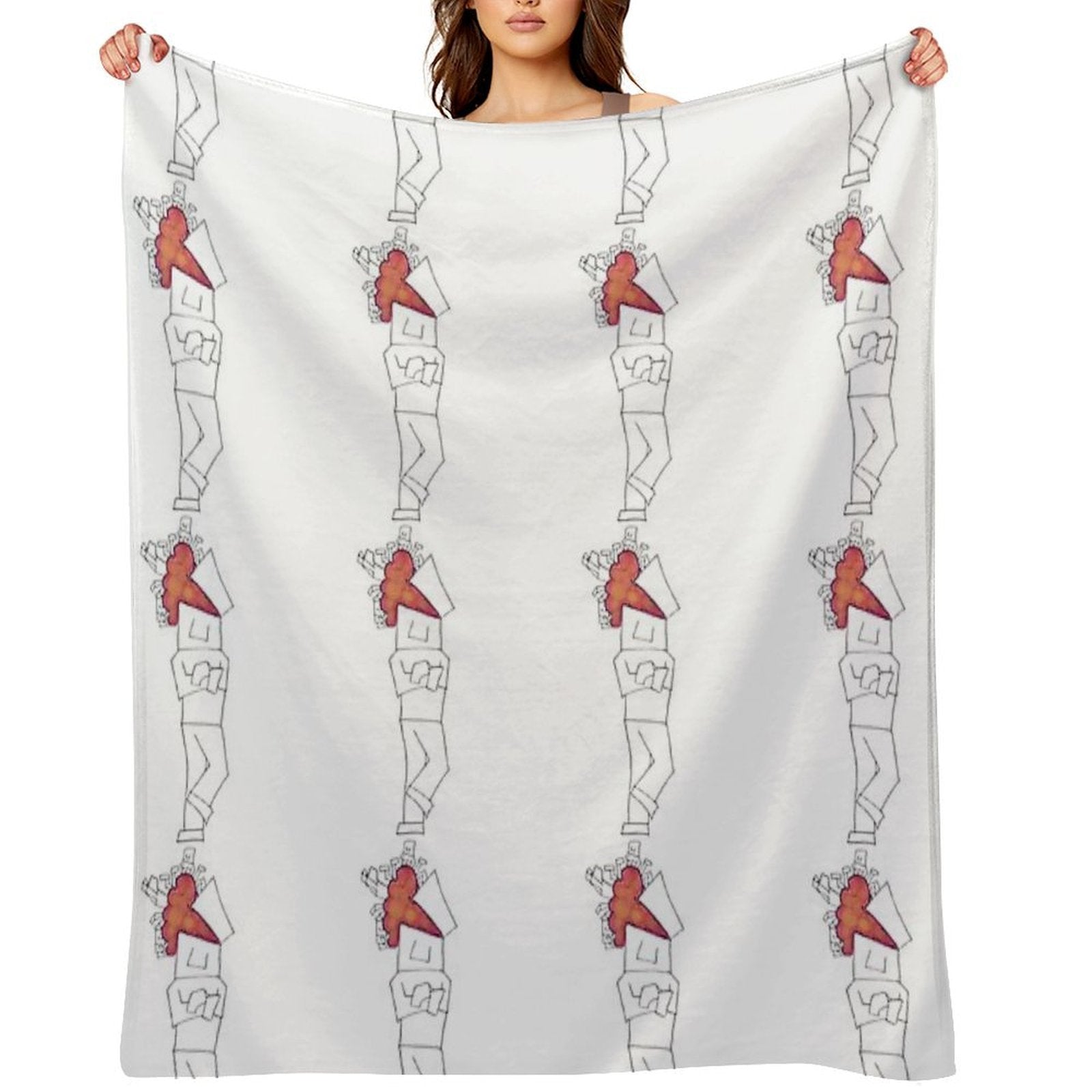 Thinking Travel-friendly Throw Blanket