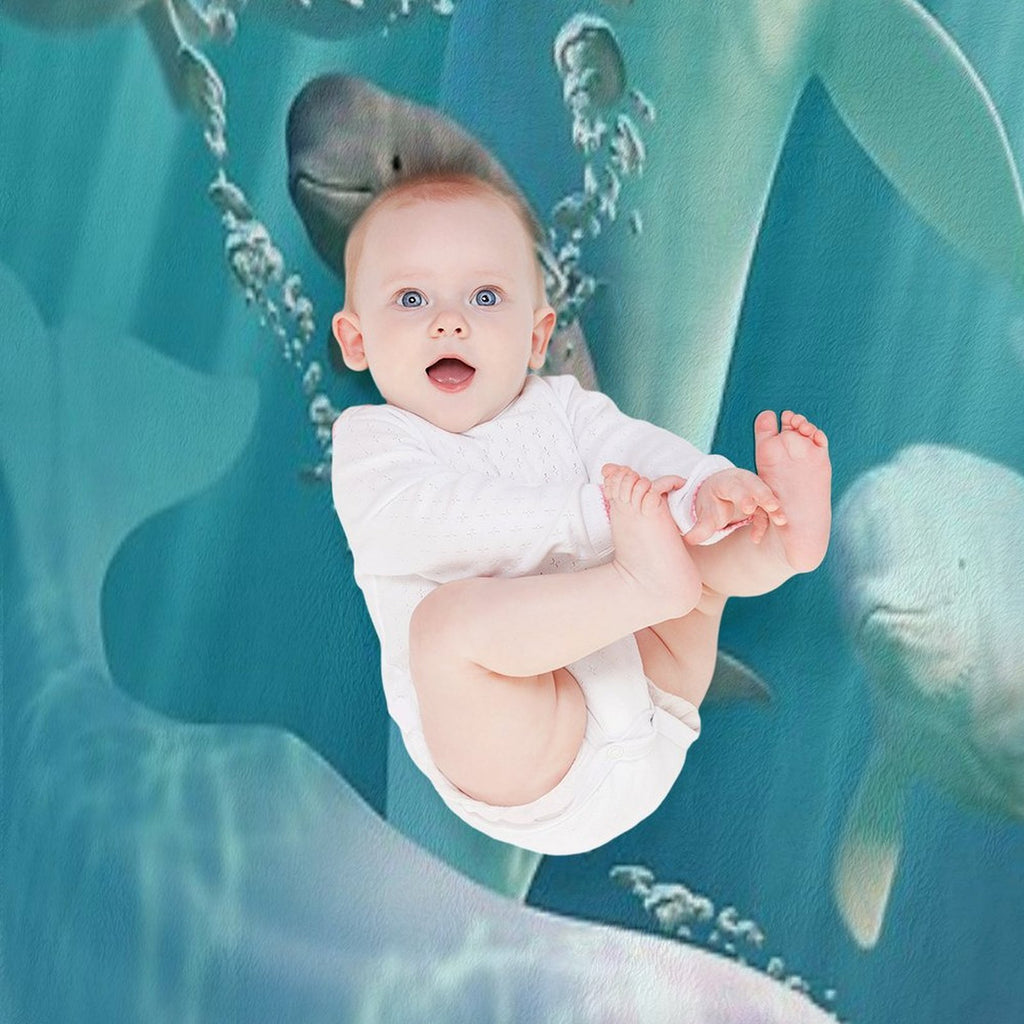 Beluga Bubbles Comfort Throw Blanket