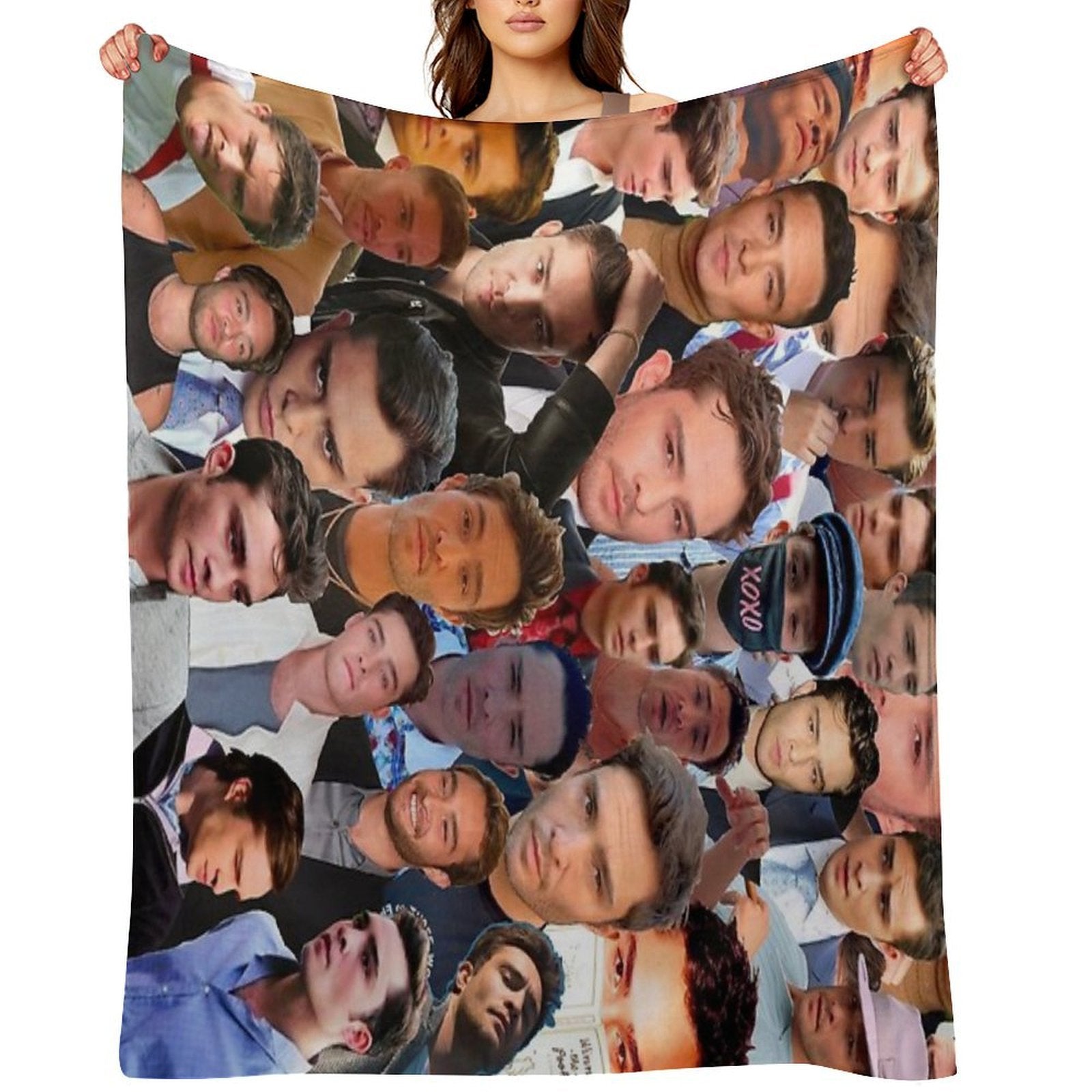 Ed Westwick Photo Collage Durable Throw Blanket