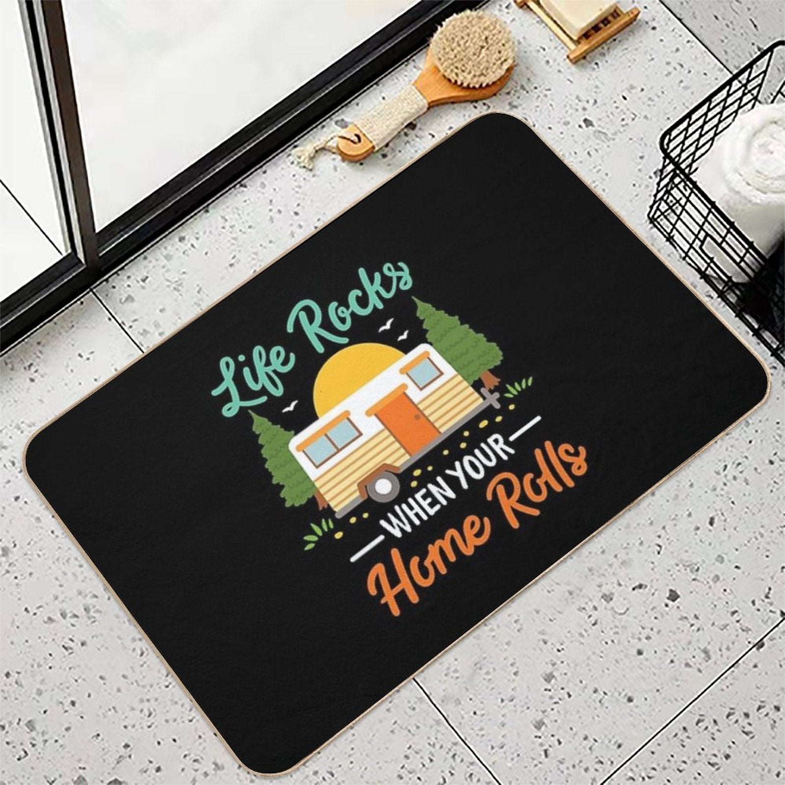 RV Camping RV Camper  Versatile Bath Mat