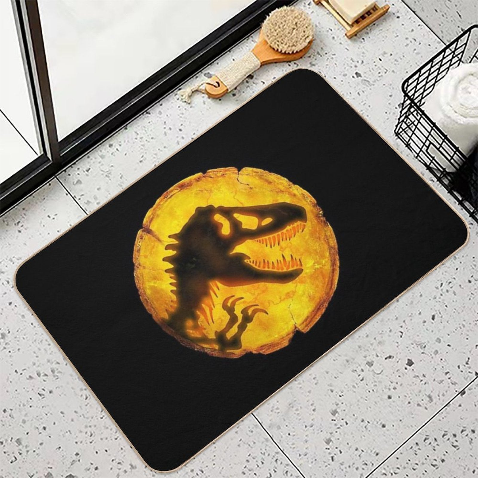 Logo Tyrannosaurus Amber  Pet-Safe Bath Mat