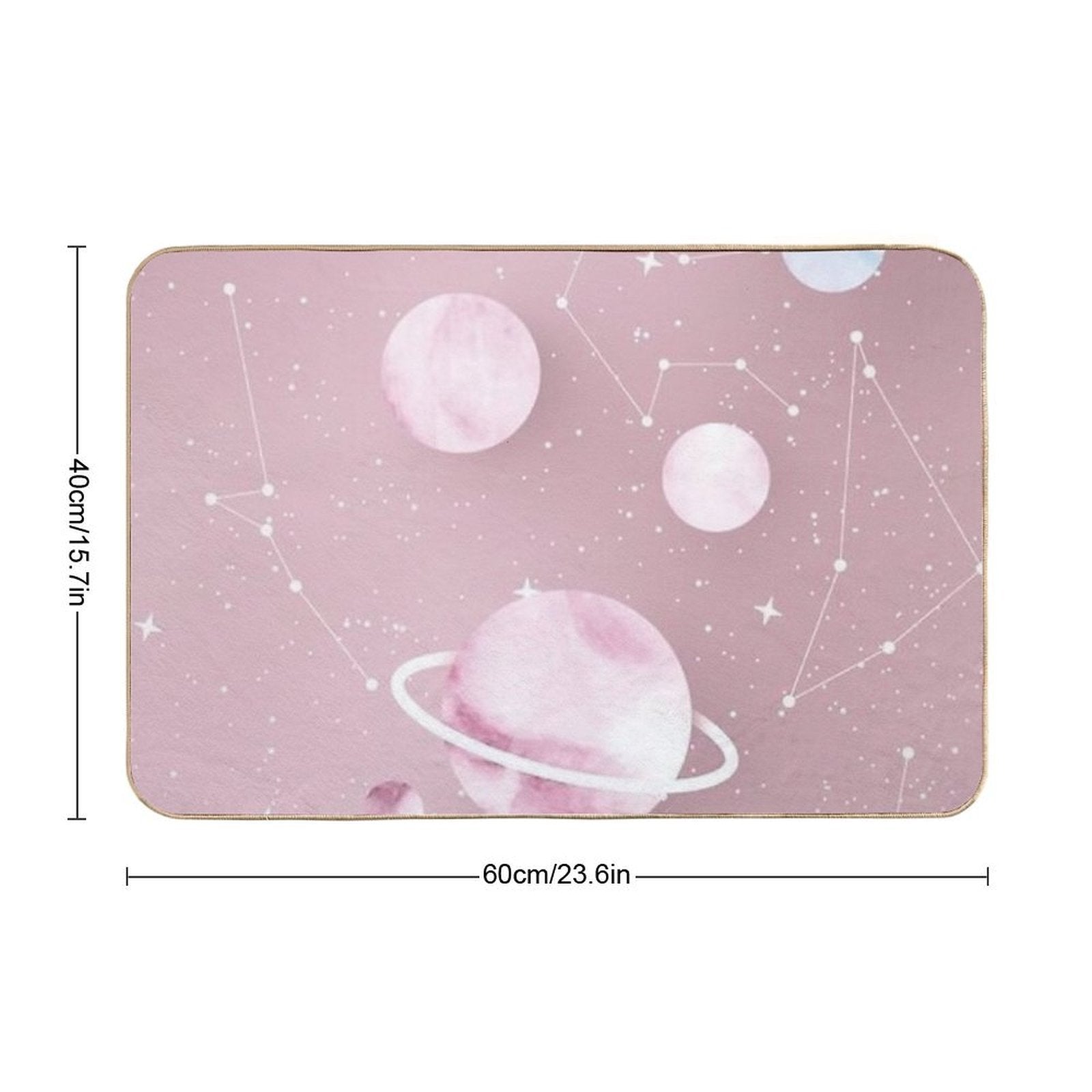 Planets Vsco  Dirt-Trapping Bath Mat
