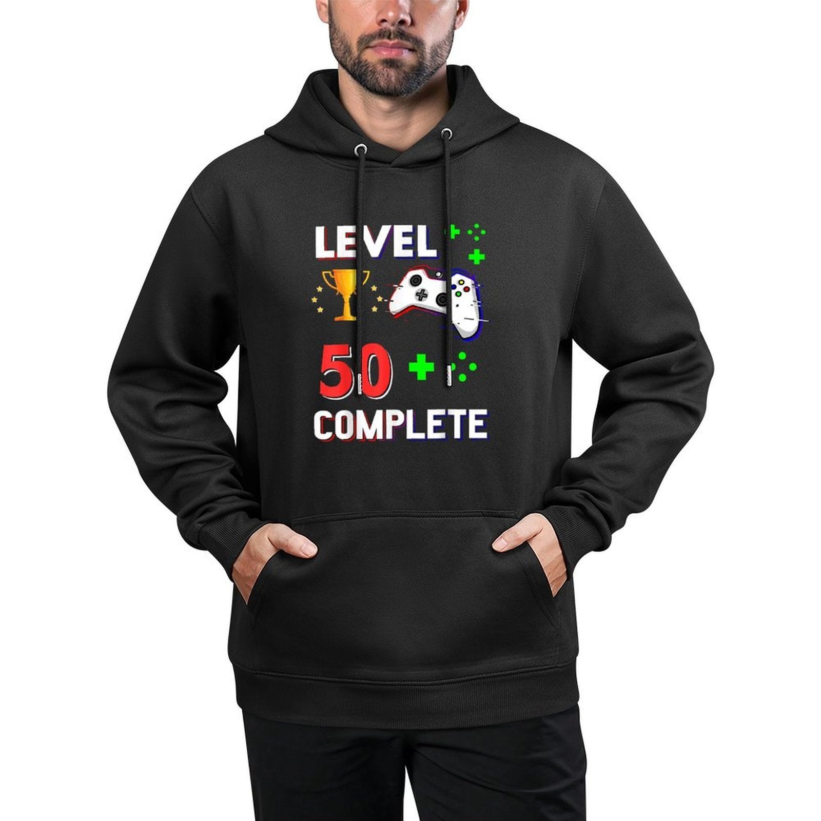 50th Birthday Level 50 Complete Video Gamer Gift Durable Construction Hoodie