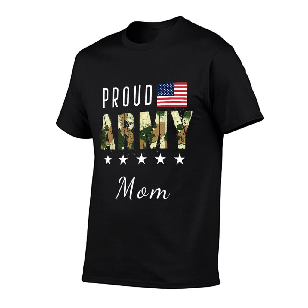Proud Military Camouflage Proud Army Mom Mother Gift  Tagless Design T-Shirt