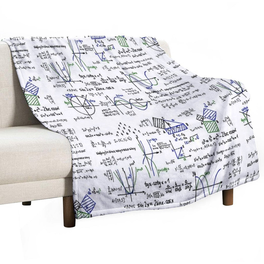 Mathematics Formulas And Numbers Durable Throw Blanket