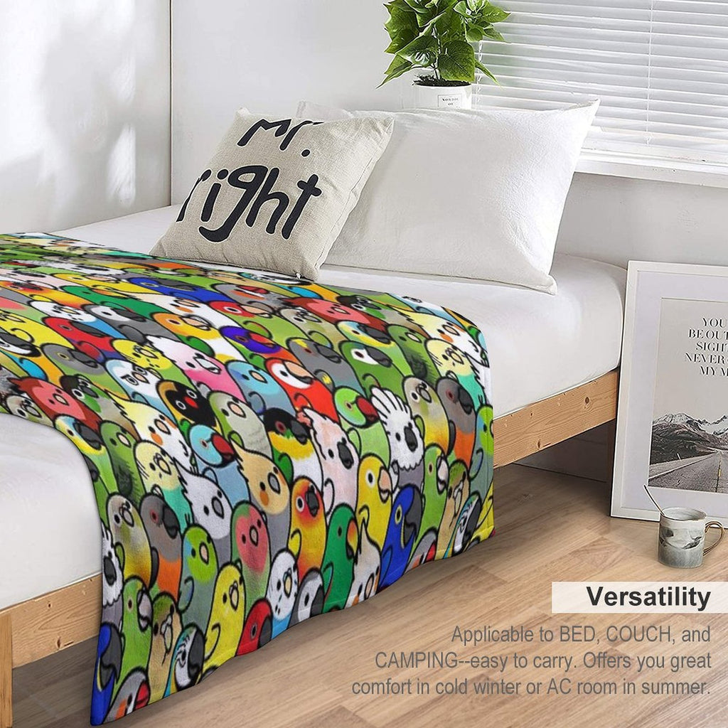 Everybirdy Pattern 2023 All-season Throw Blanket