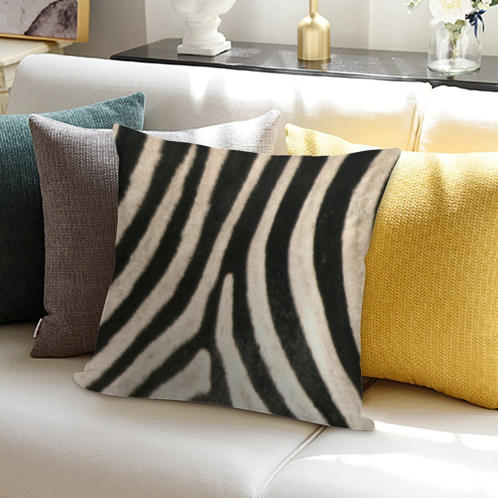 Zebra Print. Safari Animal Lovers Decor. Soft Luxury Feel Throw Pillow