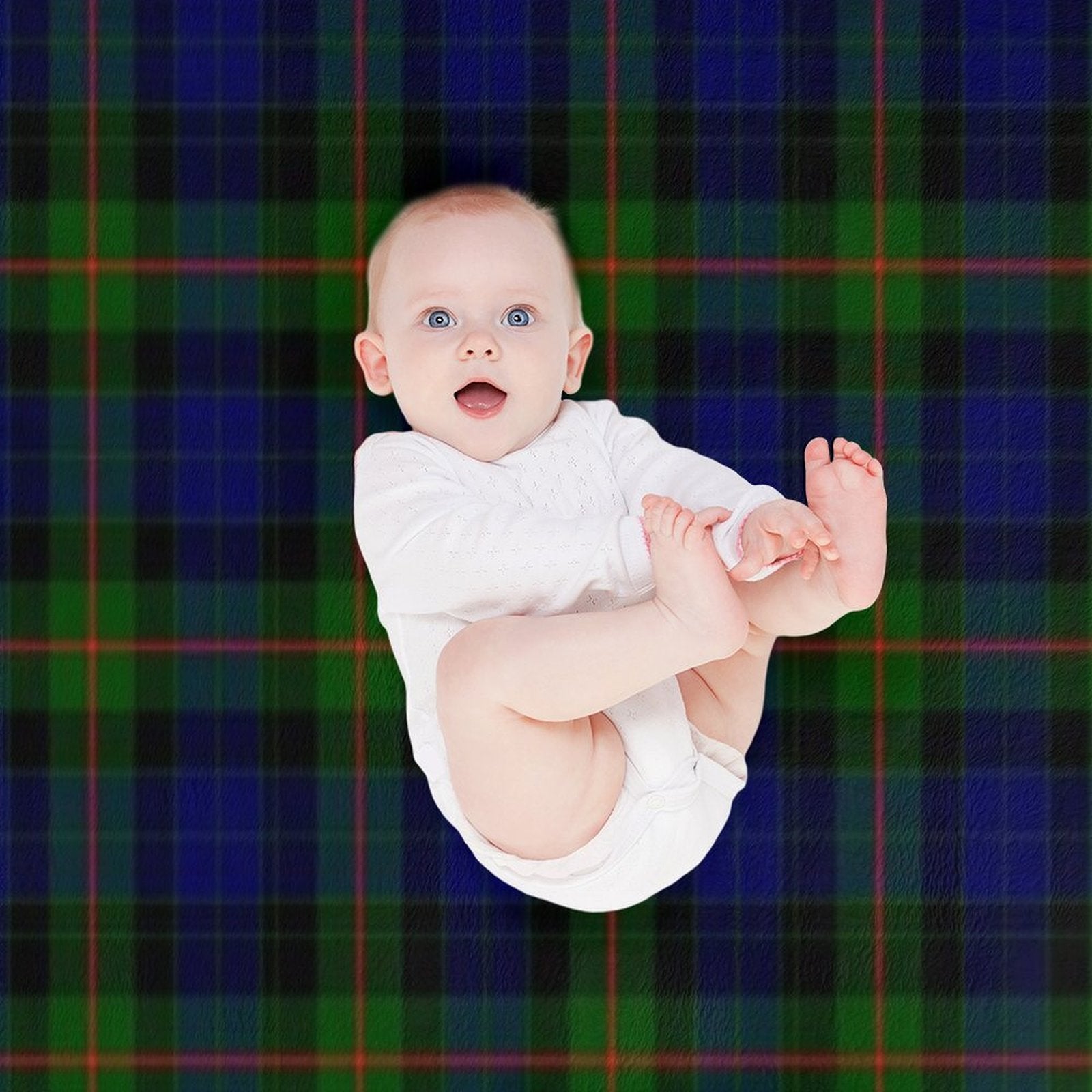 Clan Gunn Tartan Machine-washable Throw Blanket