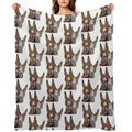 Donkeys - Hee Haw All-season Throw Blanket