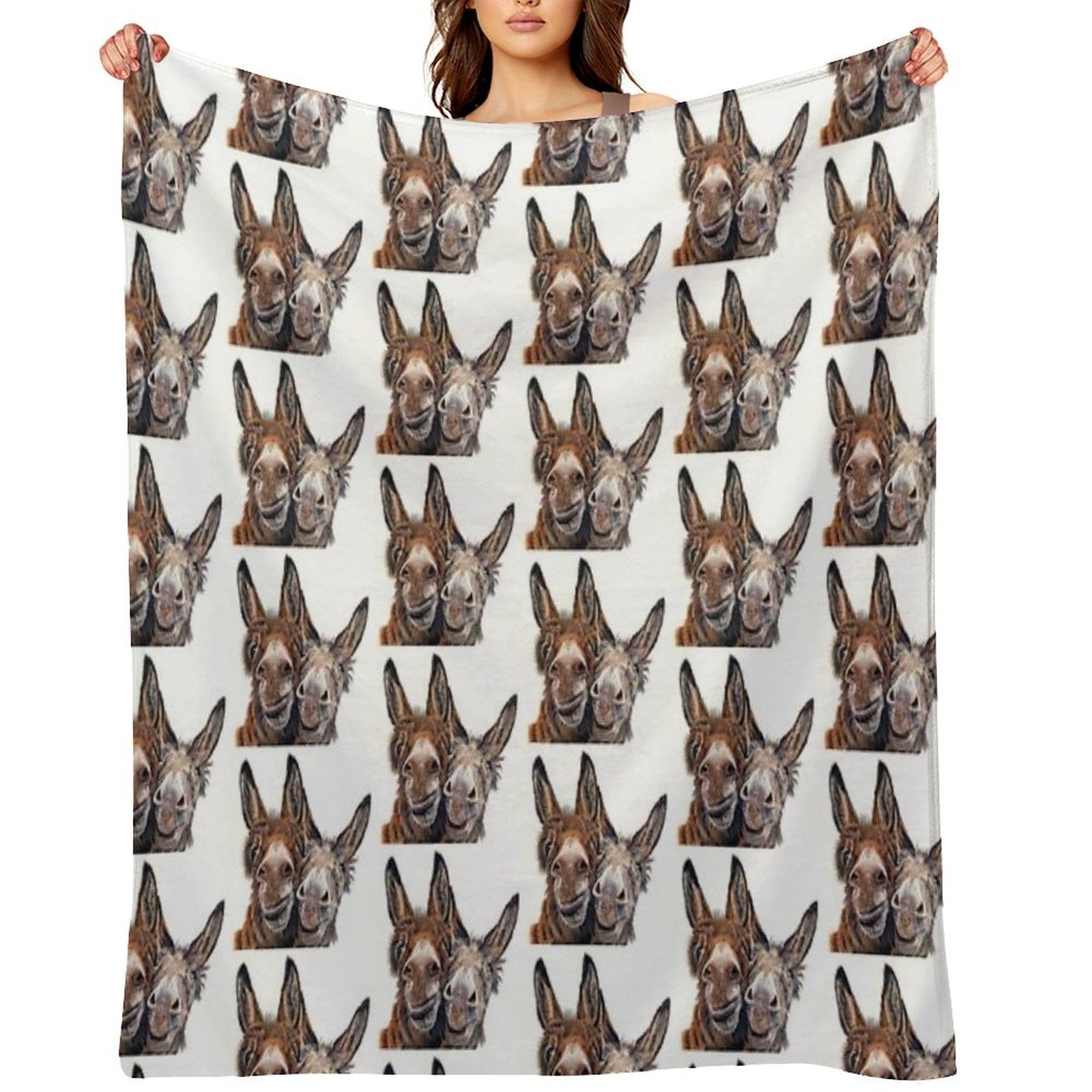 Donkeys - Hee Haw All-season Throw Blanket