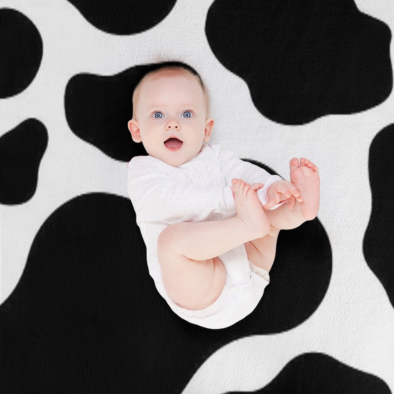 Cow Print Travel-friendly Throw Blanket