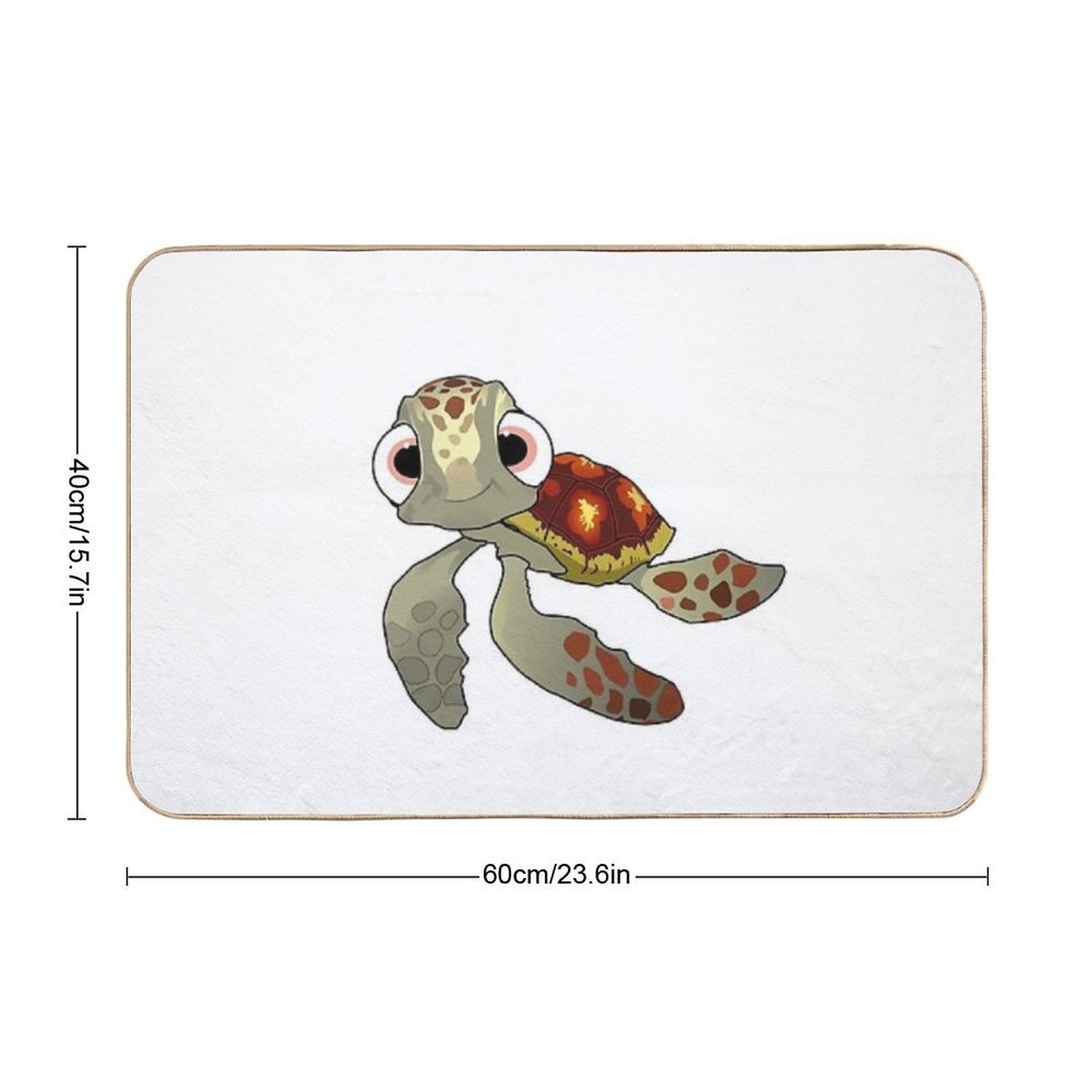 Cute Squirt Finding Nemo  Repositionable Bath Mat