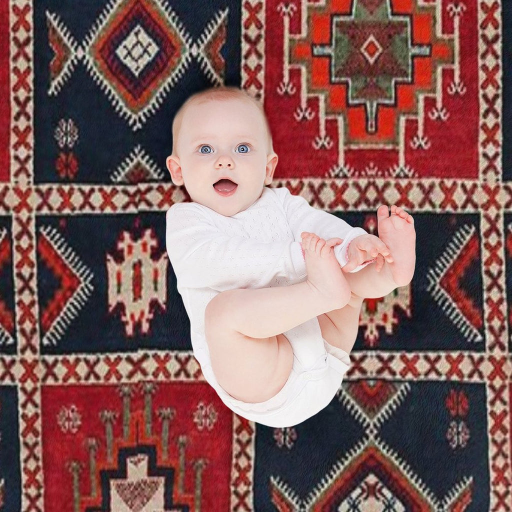 Bohemian Artwork Plush Throw Blanket