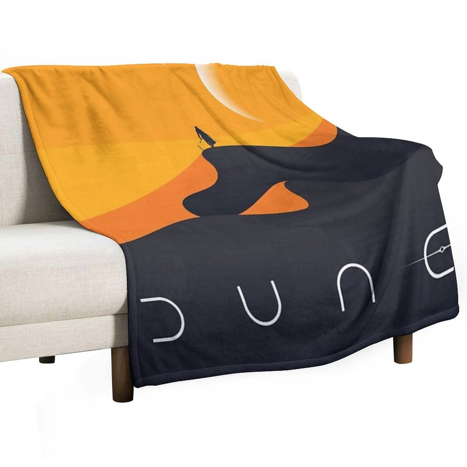 Dune 2021, Arrakis Poster Eco-conscious Throw Blanket