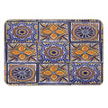 Mix Yellow Mexican Folk Art Authentic Talavera Tile Hand Painted Interior Decoration  Versatile Bath Mat
