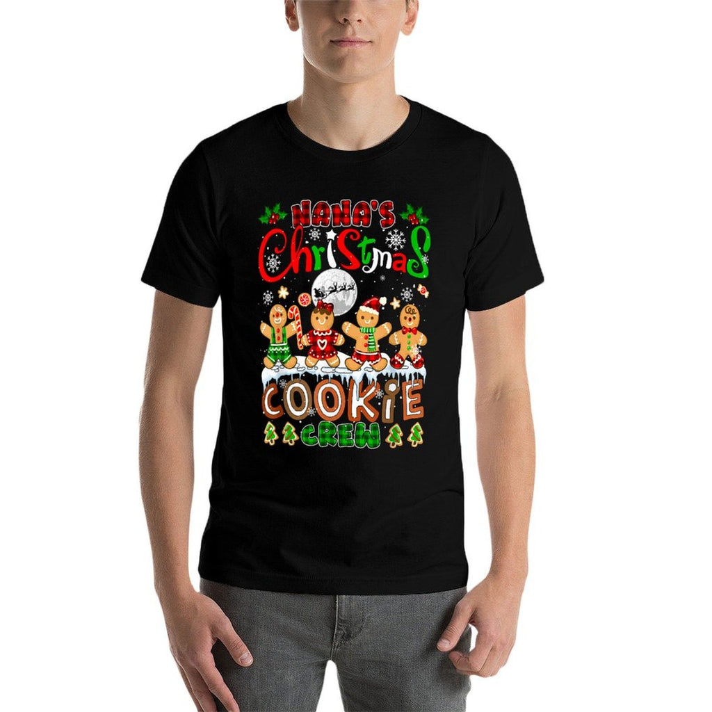 Nanas Christmas Cookie Crew Funny Baking Baker Group  Heathered Texture T-Shirt