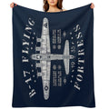 B17 Flying Fortress Compact Throw Blanket