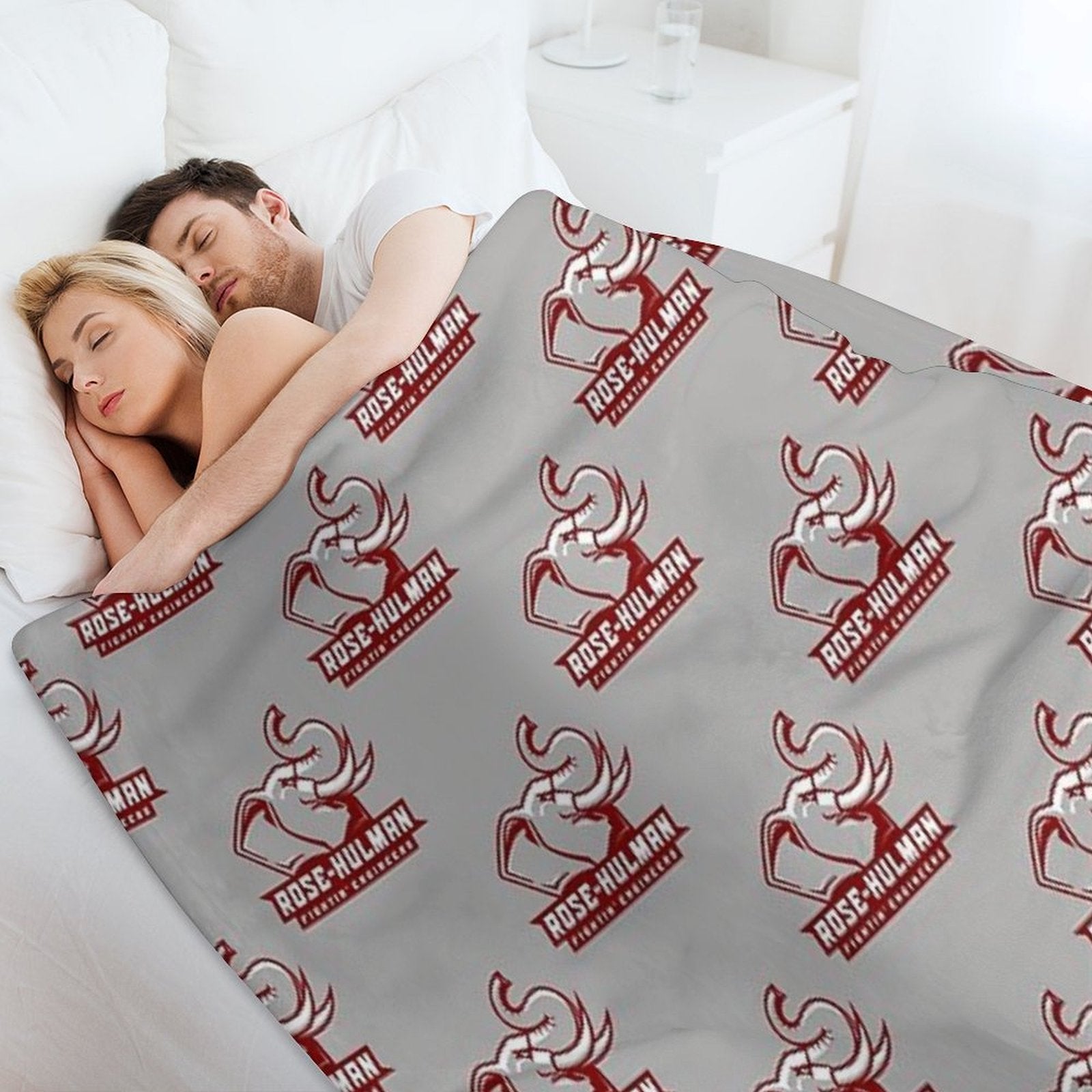 Engineers (Rose Hulman Fightin) Travel-friendly Throw Blanket