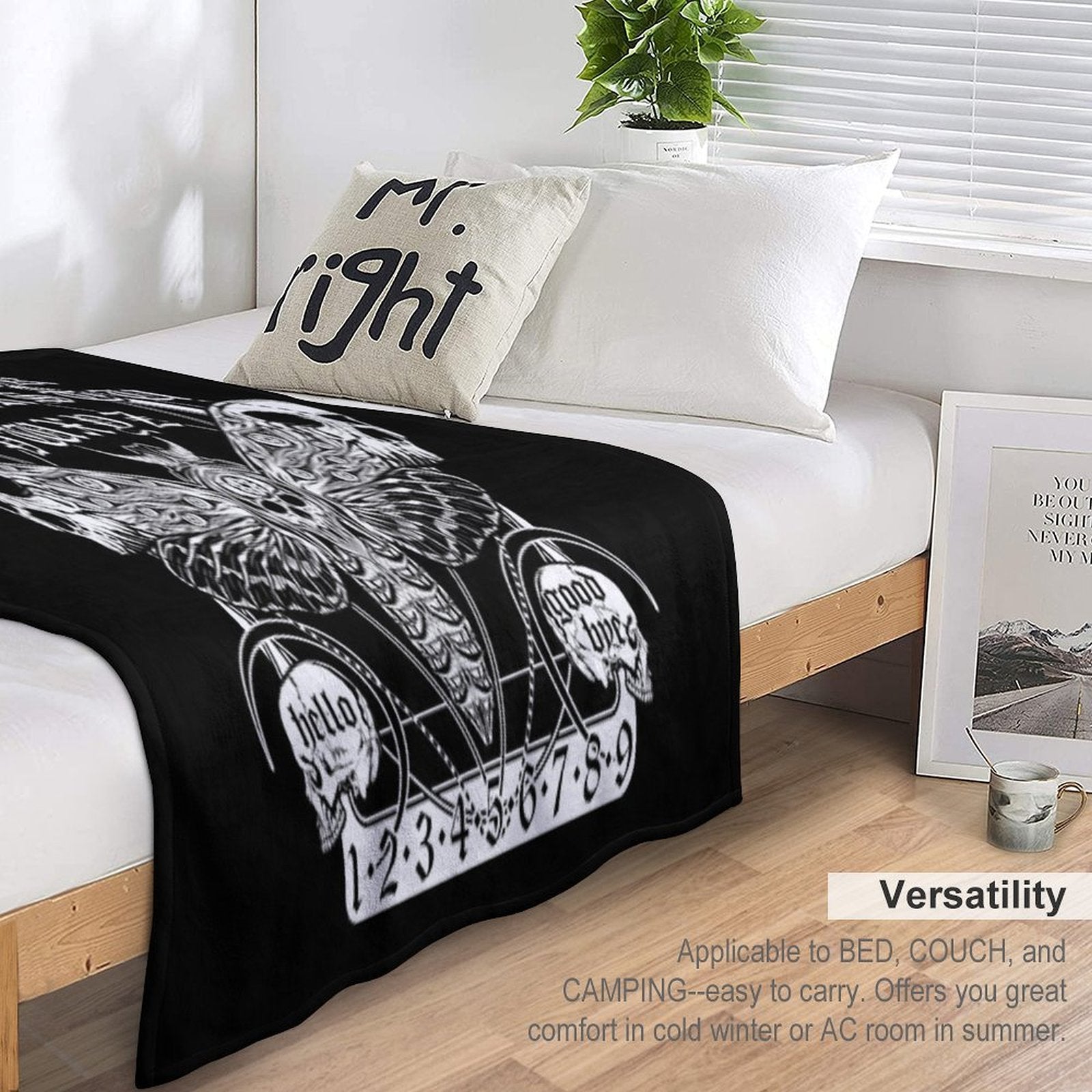 Death Moth Spirit Board Premium Throw Blanket