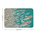 Coast Salish Herring  Easy To Clean Bath Mat