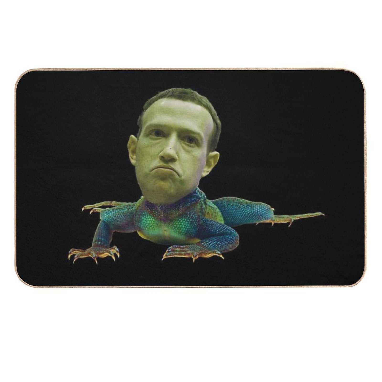 Mark Zuckerberg Is A Lizard  Stain-Proof Bath Mat